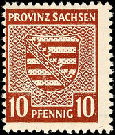 10 Pfg. Siena, Wz Steigend, Mit Fluoreszierender Gummierung, Postfrisch Gepr. Dr. Jasch BPP, Mi. 120.-, Katalog: 78yby * - Andere & Zonder Classificatie