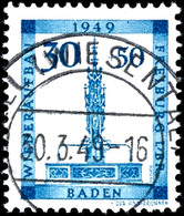 4 - 30 Pfg. Freiburg-Satz, Gestempelt, Signiert Schlegel D. BPP, Mi. 200.-, Katalog: 38/41A O - Autres & Non Classés