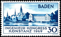 30 Pf. Konstanz II Luxus Postfrisch, Doppelt Geprüft Schlegel BPP (Mi. 650,-), Katalog: 46II ** - Otros & Sin Clasificación