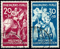 20 U. 30 Pfg. Ludwigshafen, Gestempelt, Signiert Schlegel D. BPP, Mi. 150.-, Katalog: 30/31 O - Autres & Non Classés