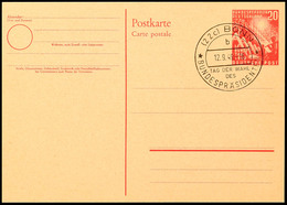 20 Pfg Bundestag, Blanko Mit SST "BONN 12.9.49 TAG DER WAHL DES BUNDESPRÄSIDENTEN", Tadellos, Katalog: PSo2 BF - Altri & Non Classificati