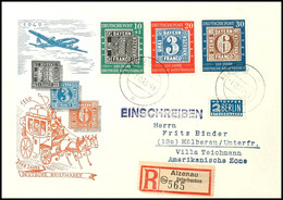 100 J. Briefmarke A. Portoger. R.-Brief, Tadellose Erhaltung, Mi. 195,-, Katalog: 113/15 BF - Otros & Sin Clasificación