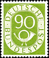 2 - 90 Pfg. Posthorn Postfrisch Komplett, Tadellos, Fotoattest Schlegel BPP "für Diese Ausgabe Normale Zähnung", Mi. 2.2 - Sonstige & Ohne Zuordnung