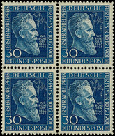 30 Pf. Röntgen, 4er-Block, Tadellos Postfrisch, Mi. 320,-, Katalog: 147 ** - Otros & Sin Clasificación