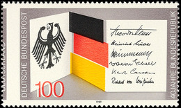 100 Pfg 40 Jahre Bundesrepublik Deutschland, Verzähnt, Postfrisch, Sehr Dekorativ - Siehe Foto!, Katalog: 1421Abart ** - Sonstige & Ohne Zuordnung