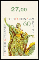 60 Pfg Asam, Ungezähnt, Oberrandstück, Tadellos Postfrisch, Mi. -.-, Katalog: 1624U ** - Sonstige & Ohne Zuordnung