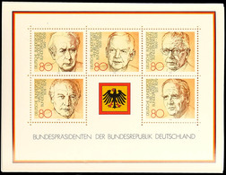 1982, Block-Ausgabe "Bundespräsidenten", 40 Stück Postfrisch, Mi. 260.-, Katalog: Bl.18(40) ** - Autres & Non Classés