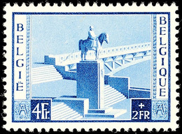 4 Fr. Denkmal Für König Albert I.  Mit Plattenfehler (OBP 939-V1), Tadellos Postfrisch, Katalog: 990Abart ** - Sonstige & Ohne Zuordnung