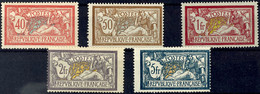 1900, 40c., 5 Fr. Meusen, Kpl. Ungebraucht, 1 Fr. Postfrisch, 50c., 2 Fr. Und 5 Fr. Mit Neugummierung, Mi. 1100,- Für *, - Altri & Non Classificati