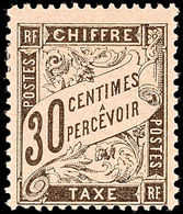 30 C. Schwarz, Neue Ziffernzeichnung 1881, Tadellos Ungebraucht Mit Originalgummierung Und Falzrest, Mi. 220,-, Katalog: - Sonstige & Ohne Zuordnung