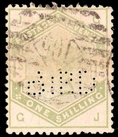 1 S. Victoria 1883, Firmenlochung, Gestempelt Pracht, Teils Kurze Zähnchen, Mi. 180.-, Katalog: 81 O - Otros & Sin Clasificación