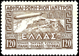 Zeppelin-Satz Kpl. Tadellos Postfrisch, Mi. 380,--, Katalog: 352/54 ** - Greece