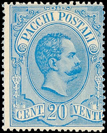 20 C. Blau, König Umberto I., Tadellos Ungebraucht Mit Originalgummierung Und Sauberem Falzrest, Mi. 300.-, Katalog: 2 * - Sin Clasificación