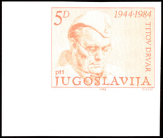 5 Din. Tito, Ungezähnt Aus Der Linken Unteren Bogenecke, Postfrisch, Tadellos, Katalog: 2052U ** - Sonstige & Ohne Zuordnung