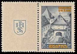 1,50 Din.  Mit Stecherzeichen "S" Und Zierfeld, Postfrisch Gepr. Dr. Rommerskirchen BPP, Katalog: 39IZf ** - Croatia