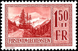 3 Rp. - 1,50 Fr. Freimarken, Komplett Postfrisch, Mi. 300.-, Katalog: 126/39 ** - Liechtenstein