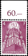 1957, 2 - 4 Fr. Europa, Komplett Postfrisch, Einheitlich Vom Oberrand, Mi. 200.-, Katalog: 572/74 ** - Luxembourg