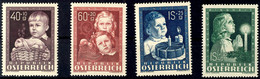 1949, 40 G Bis 1,40 S Glückliche Kindheit, Kompletter Satz Zu 4 Werten, Tadellos Postfrisch, Mi. 80.-, Katalog: 929/32 * - Autres & Non Classés