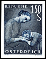 1958, 1,50 S. Muttertag Ungezähnt, Tadellos Postfrisch, Unsigniert, Sehr Seltene Marke, Fotoattest Soecknick VÖB "echt U - Altri & Non Classificati