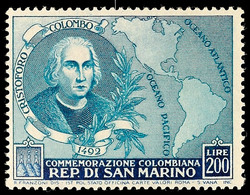 200 L. Columbus, Tadellos Postfrisch, Mi. 90.-, Katalog: 475 ** - San Marino