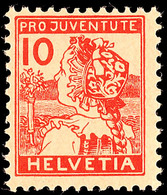 10 C. Pro Juventute 1915, Tadellos Ungebraucht, Katalog: 129 * - Otros & Sin Clasificación