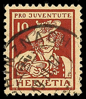 10 + 5 Pro Juventute 1916, Fast Ideal Gestempelt., Katalog: 132 O - Autres & Non Classés