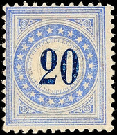 20 C. Faserpapier, Ungebraucht, Tadellos, Mi. 400.-, Katalog: 11N * - Postage Due