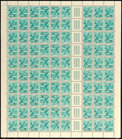 5 Rp. Landschaften 1937, Zwischensteg Mit 3 Kreuzreihen, Postfrisch, Mittig Waager. Gefaltet, Mi. 400,-, Katalog: MHB31y - Carnets