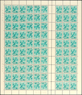 5 Rp. Landschaften 1937, Kpl. Markenheftchenbogen Mit Senkr. Gezähntem Zwischensteg Und Geriffelter Gummierung, Postfris - Cuadernillos