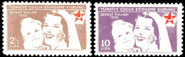 2 1/2 Und 10 L. Zwangszuschlagsmarken, Die Spitzenwerte Der Ausgabe 1955, Tadellos Postfrisch, Mi. 1.400.-, Katalog: Z19 - Turchia