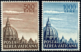 1953, 500 Lire Und 1000 Lire Flugpostmarken, Tadellos Postfrisch, Mi. 130.-, Katalog: 205/06 ** - Altri & Non Classificati