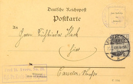 2 Pfg Dunkelblaugrau, Als Portorichtige Einzelfrankatur Mit Stempel "PADERBORN 23.2.03" Nebst Violettem Ra2 "Frei Lt. Av - Andere & Zonder Classificatie