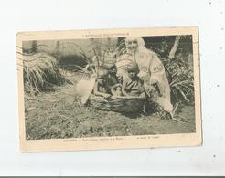 OUROUNDI TROIS OISILLONS  RECUEILLIS A LA MISSION (SOEUR ET PETITS ENFANTS) 1931 - Ruanda-Urundi