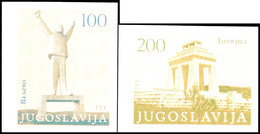 100 Din. U. 200 Din., Revolutionsdenkmäler Ungezähnt, Postfrisch, Tadellos, Katalog: 1991/92U ** - Sonstige & Ohne Zuordnung