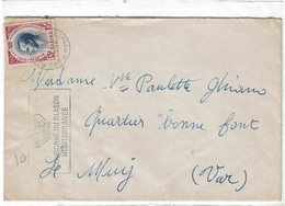 LBR26 - RAINIER III 15fr SUR LETTRE JANVIER 1956 - Briefe U. Dokumente