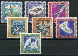 RC 10717 MONACO N° 736 / 741 + PA N° 92 JEUX OLYMPIQUES DE MEXICO 1968 NEUF ** TB - Unused Stamps