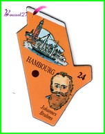 Magnet Le Gaulois Les Ville Du Monde N° 24 HAMBOURG Allemagne Johannes Brahms - Magnets