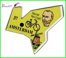 Magnet Le Gaulois Les Ville Du Monde N° 37 AMSTERDAM Pays Bas Hollande Vincent Van Gogh - Magnets