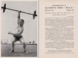 OLYMPIA 1936 - HALTÈRES : OBSCHRUF. -> WORLD RECORD / POUSSE à DUEX BRAS - À VOIR DÉTAILS AU DOS ! (z-362) - Haltérophilie