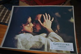 Rare Affichette Film Greystoke La Légende De Tarzan Christophe Lambert   Format 21x30 Cm - Affiches & Posters