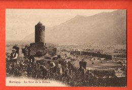 Delcampe - EBJ-20 Martigny Vendanges Et Vendangeurs à La Tour De La Bâtiaz, Porteurs. Circulé Martigny-Ville 1910. Scan Du Dos - Martigny
