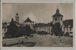 Solothurn - Protestant. Kirche Und Bielertor, Animee - Autres & Non Classés