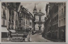 Solothurn - Hauptgasse Und St. Ursen Kirche - Autres & Non Classés