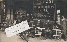 Restaurant Félix BIZOT ( Au Père Tranquille Aujourd'hui ) ,16 Rue Pierre Lescot , Pompiers De St Amand ( Carte Photo ) - District 01