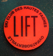 Jeton De Remonte-pente "Lift - Ski Club Des Hautes-Fagnes - Ovifatrobertville" Ski Lift Token - Firma's