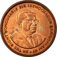 Monnaie, Mauritius, 5 Cents, 1995, TTB, Copper Plated Steel, KM:52 - Mauricio
