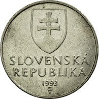 Monnaie, Slovaquie, 2 Koruna, 1993, TTB, Nickel Plated Steel, KM:13 - Slowakei