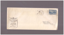 JETLINER - 18 4 1950  FFC  TORONTO - NEW YORK - Erst- U. Sonderflugbriefe