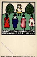 Wiener Werkstätte Nr. 113 Koehler, Mela Kinder Künstler-Karte I-II (kl. Fleck) - Kokoschka