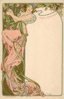 Mucha, Alfons Moet & Chandon Lady In Pink Künstler-Karte I- - Sin Clasificación